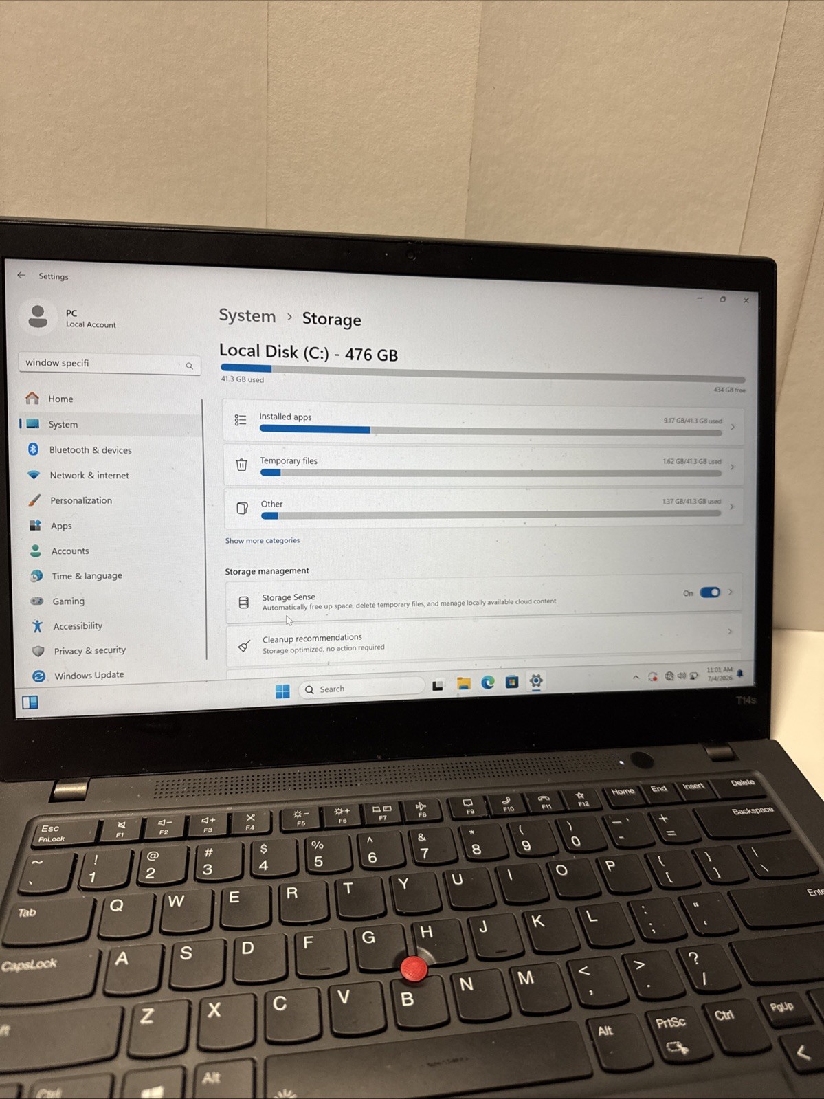 Lenovo ThinkPad T14s Gen 2 Black FHD i5-1145G7 2.60GHz 16GB 512GB SSD Excellent