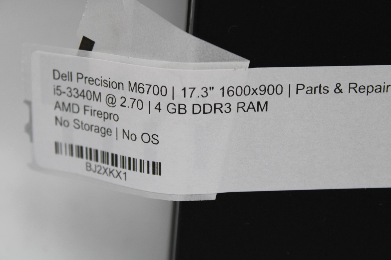 Dell Precision M6700 _ i5-3340M _ 4GB RAM _ AMD FirePro _ No SSD/OS/Boot *PARTS