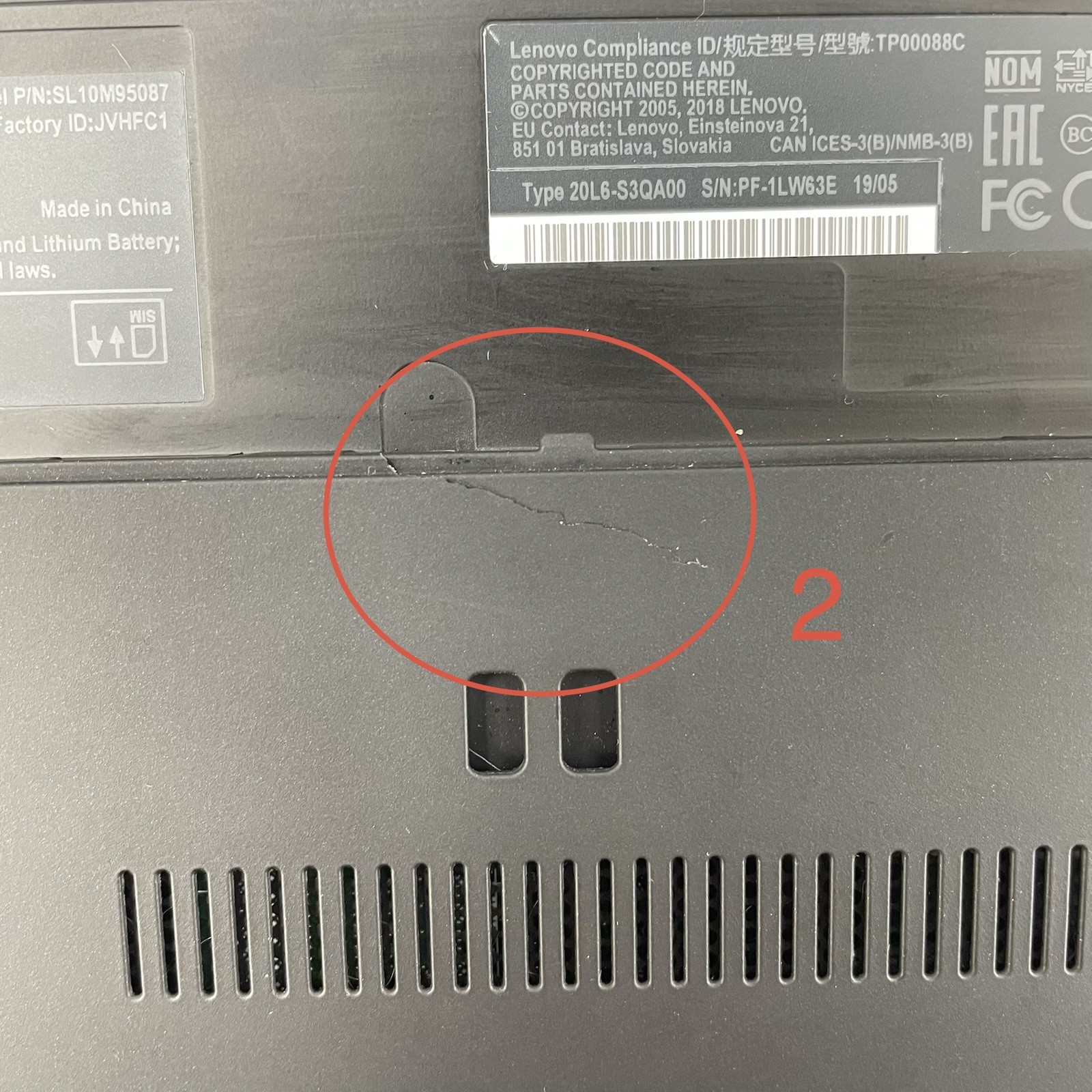 Lenovo ThinkPad T480 14″ i5-8350U 1.70 GHz 8 GB RAM No SSD/OS/AC/Batt – READ
