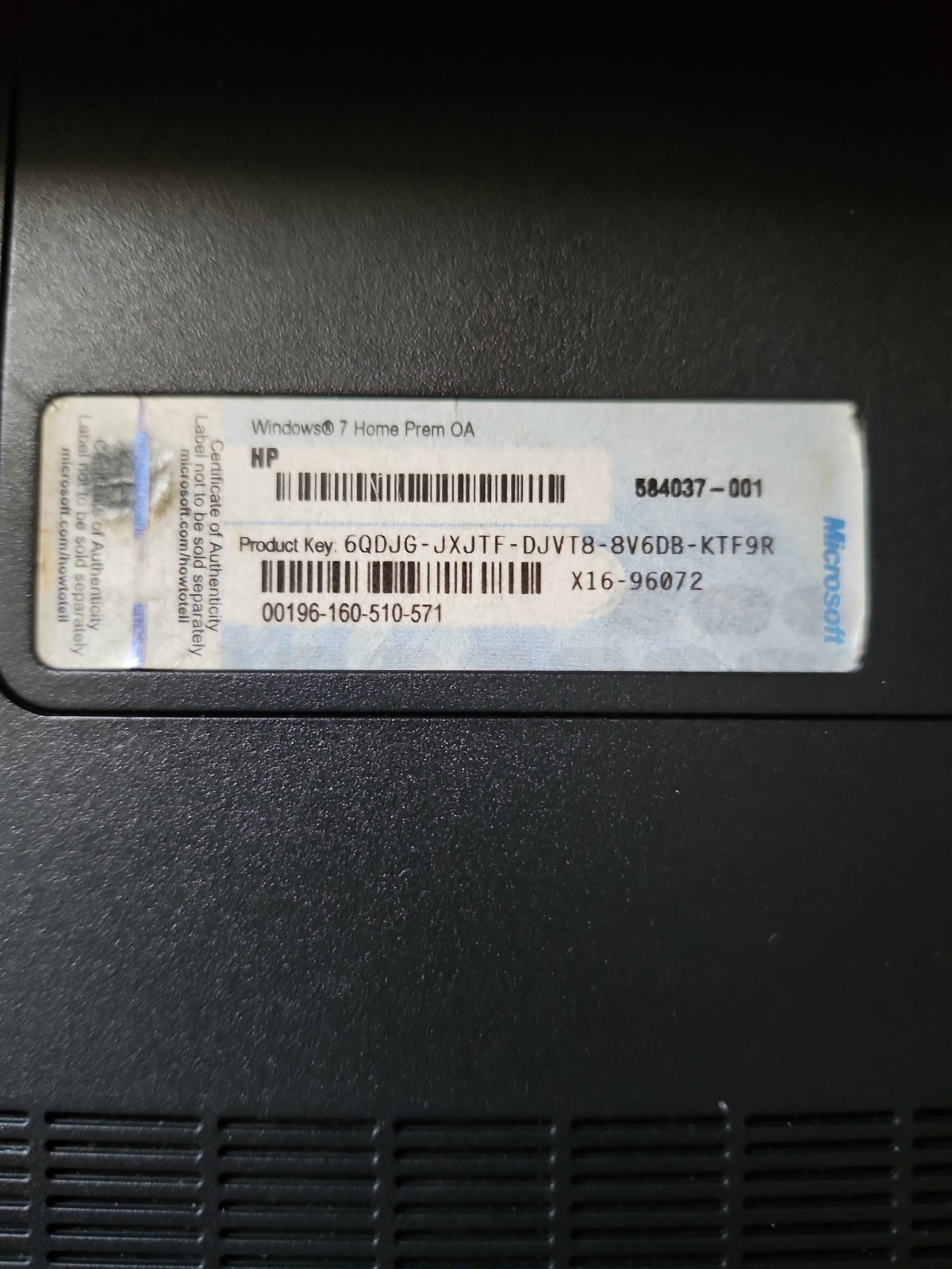 2 Old HP Laptops for Parts with Charging Cords and Power Supply