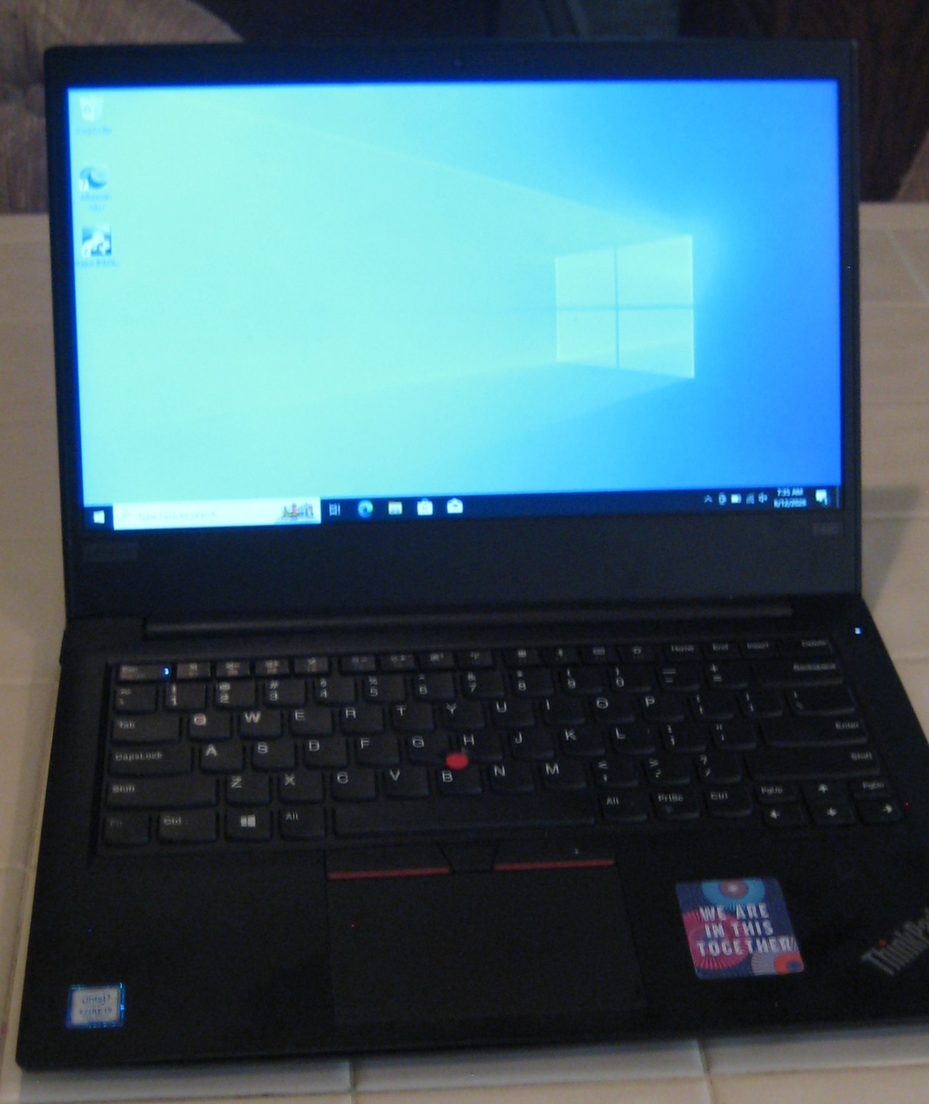 IBM ThinkPad E480 Laptop, Intel Core i5-7200U, 8GB RAM, 256 GB NVMe, Win 10 Home