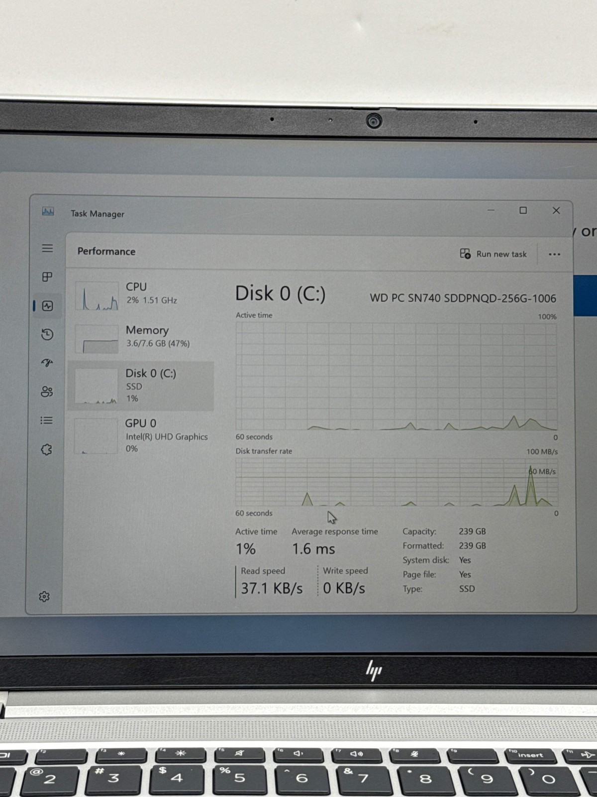 HP EliteBook 640 G10 14.0″ FHD Touch Core i5-1335U 256GB SSD 8GB RAM -White Spot
