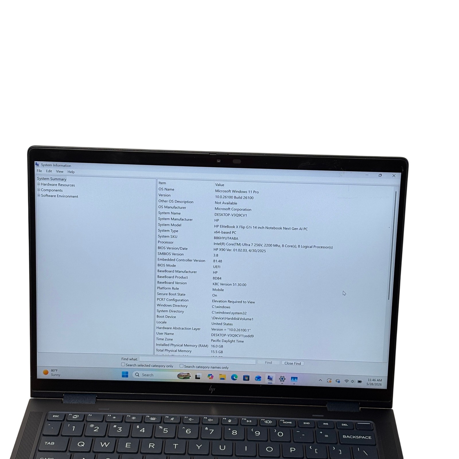 HP EliteBook X Flip G1i 14 AI Intel Ultra 1 256V 2.2GHz 16GB RAM 512GB SSD 14″