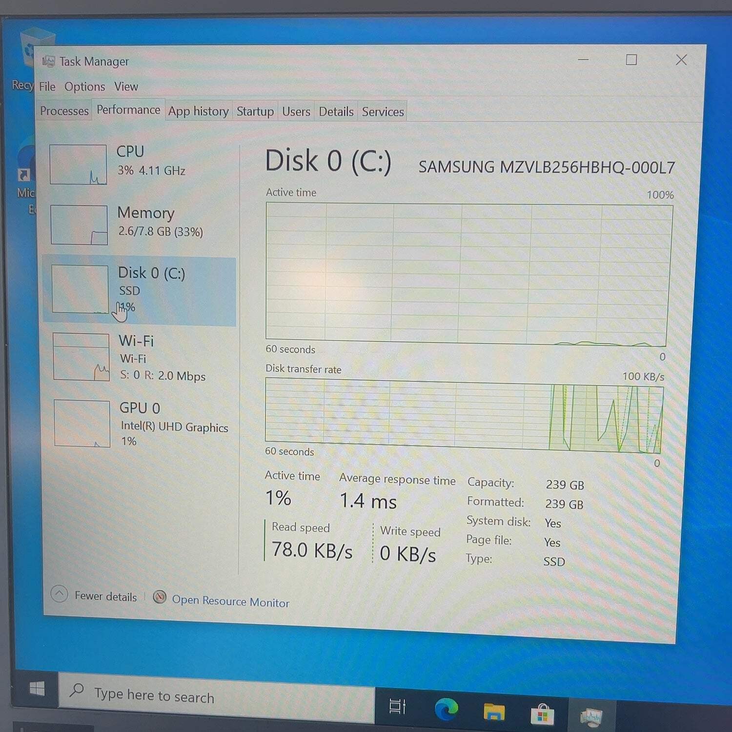 Lenovo ThinkPad X1 Carbon Gen 7 14″ i5-10210U 1.6GHz 8GB RAM 256GB SSD