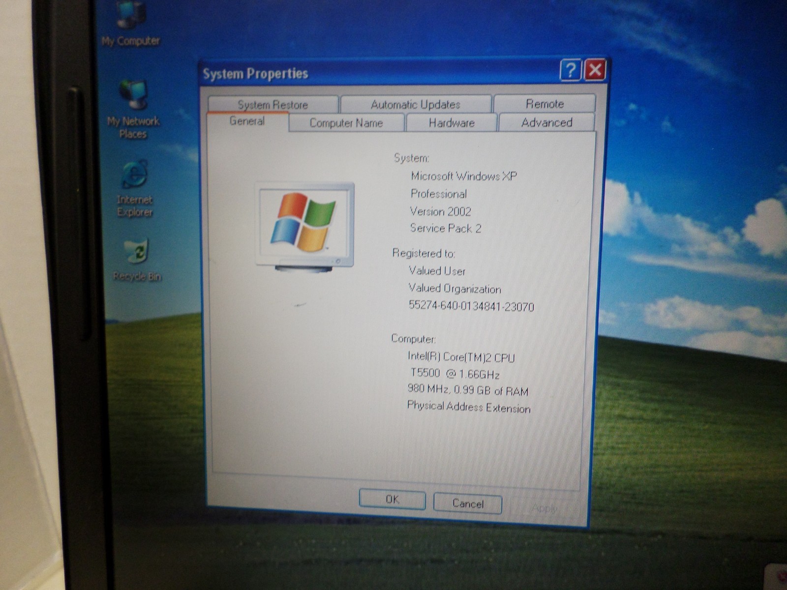 Dell Latitude D520 laptop Core 2 Duo 1.66GHz 1GBRAM 80 GB CD Serial port Wifi