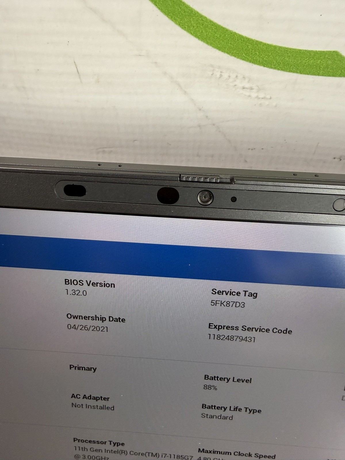 Dell Latitude 7420 14″ i7-1185G7 3.00GHz 16GB DDR4 256GB SSD – READ