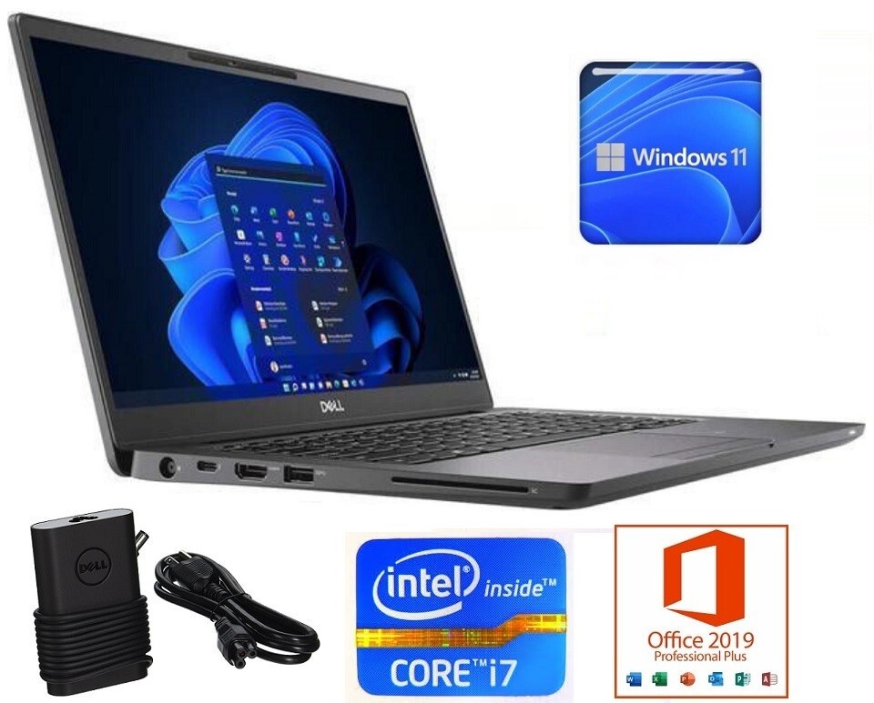 Dell i7 Laptop Latitude 16GB 512GB SSD Microsoft Windows 11 Office 2019 Pro HDMI