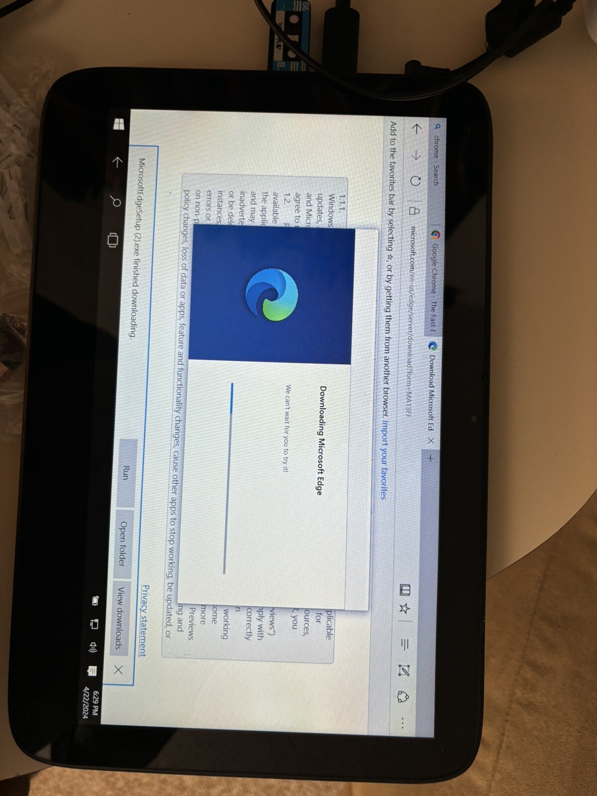 Exo PC Slate Windows 10 Tablet Computer 11.6 Inch