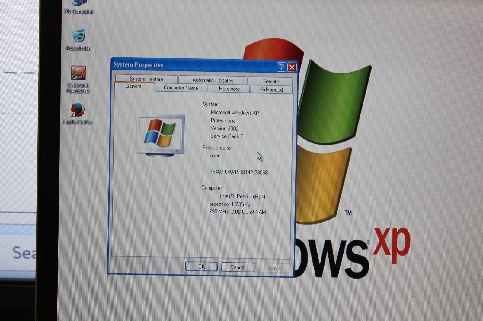 #57 Toshiba Tecra M3 CENTRINO @1.73GHZ 2GB RAM 40 GB HDD WINDOWS XP