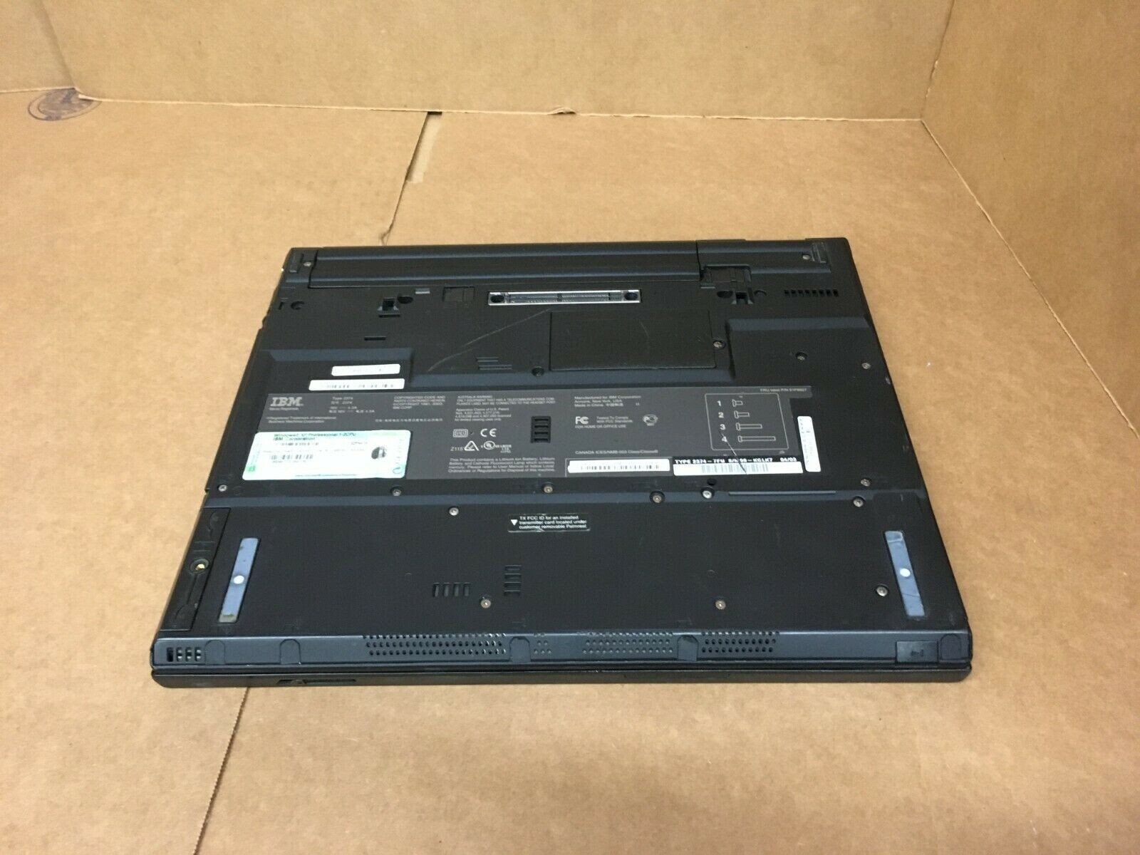 IBM THINKPAD T41 Vintage Laptop 1.60GHz 1GB RAM 60GB HDD WINDOWS XP SP3 ATI 9000
