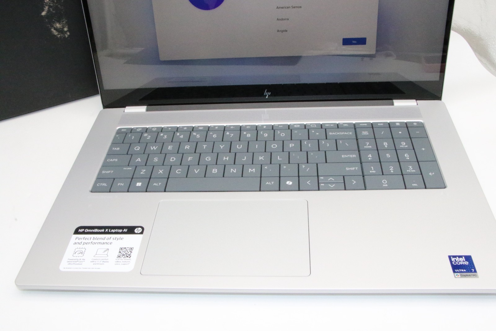 HP OmniBook 7 17-dc0073dl 17.3″ Intel Ultra 7 258V 32GB 2TB SSD RTX 4050