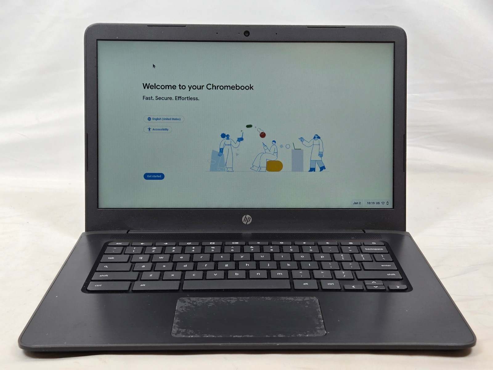 HP Chromebook 14A G5 14″ LCD 4GB 32GB eMMc AMD A4 *Read*