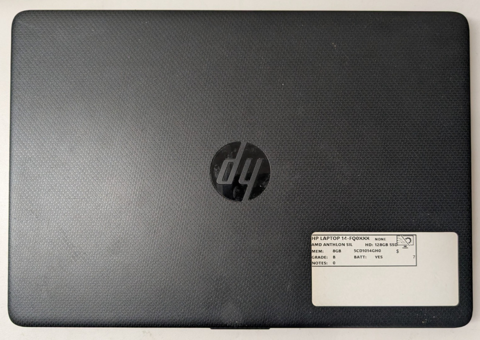 HP Laptop 14-FQ0013DX 14″ AMD Athlon Silver 3050U 8GB RAM 128GB NO OS READ