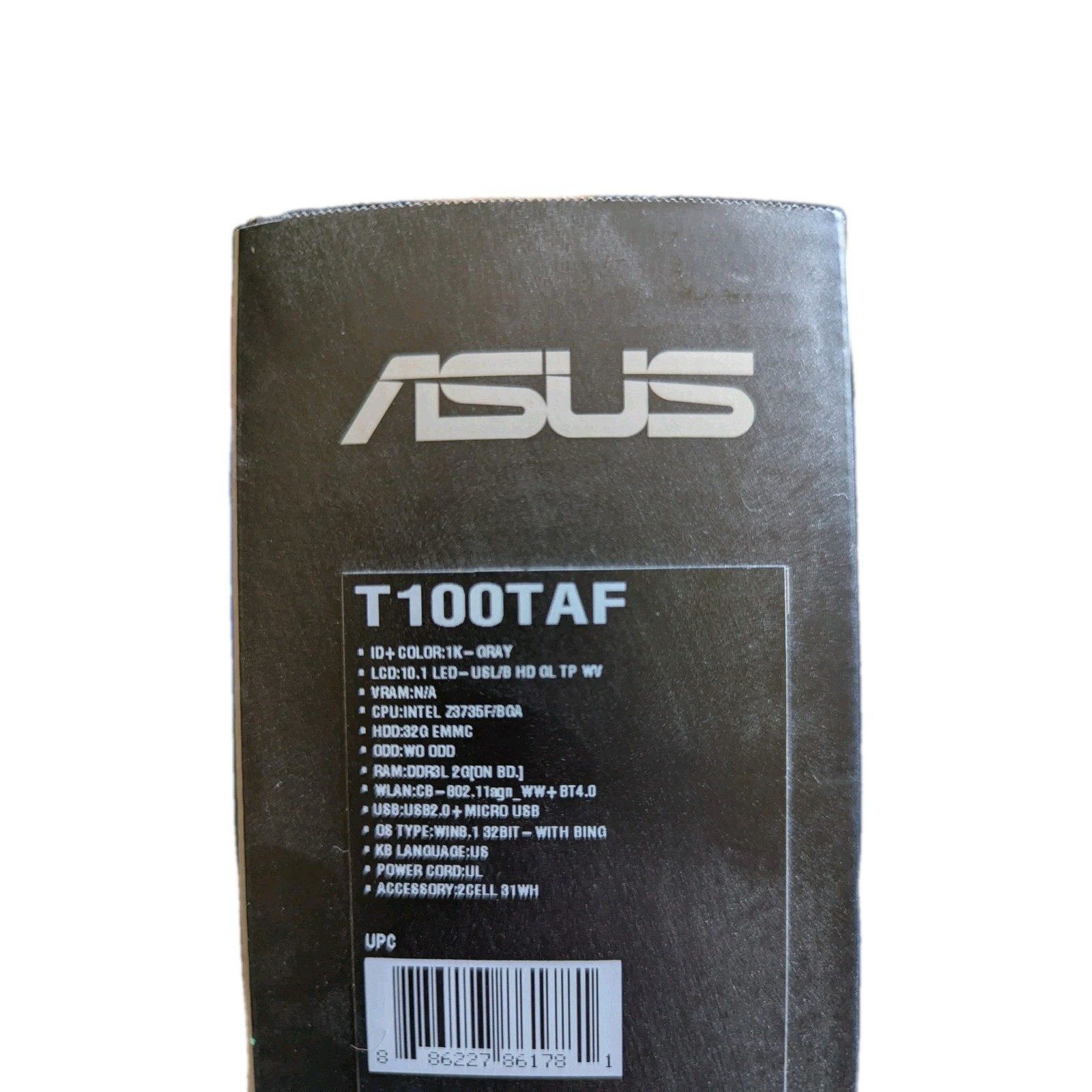 ASUS Transformer Book T100TAF 10in. (32GB, Intel Atom Quad-Core, 1.46GHz, 2GB)