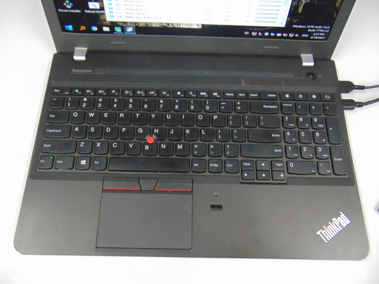 Lenovo ThinkPad E560 i7-6500U 2.50GHz 16GB RAM 256GB SSD 15′ Screen No OS