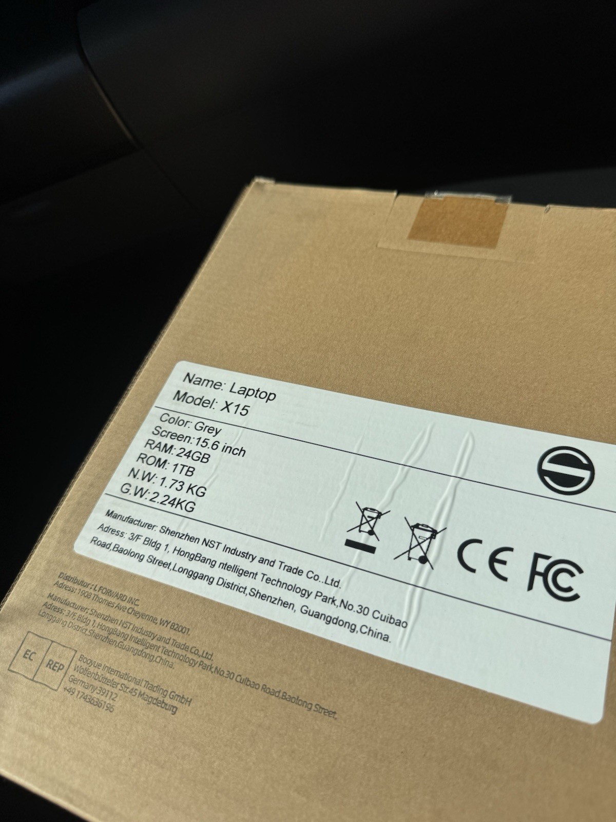 SGIN X15 Laptop