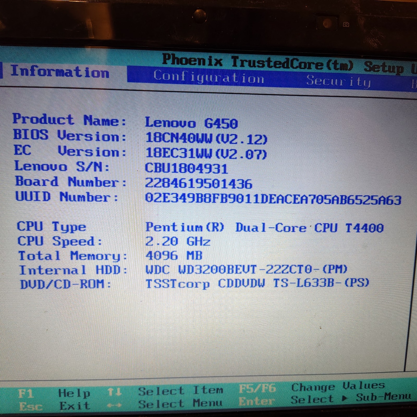 Lenovo G450 14″ Laptop Pentium Dual Core 2 Duo T4400 2.20GHZ 4gb Ram 252GB HD