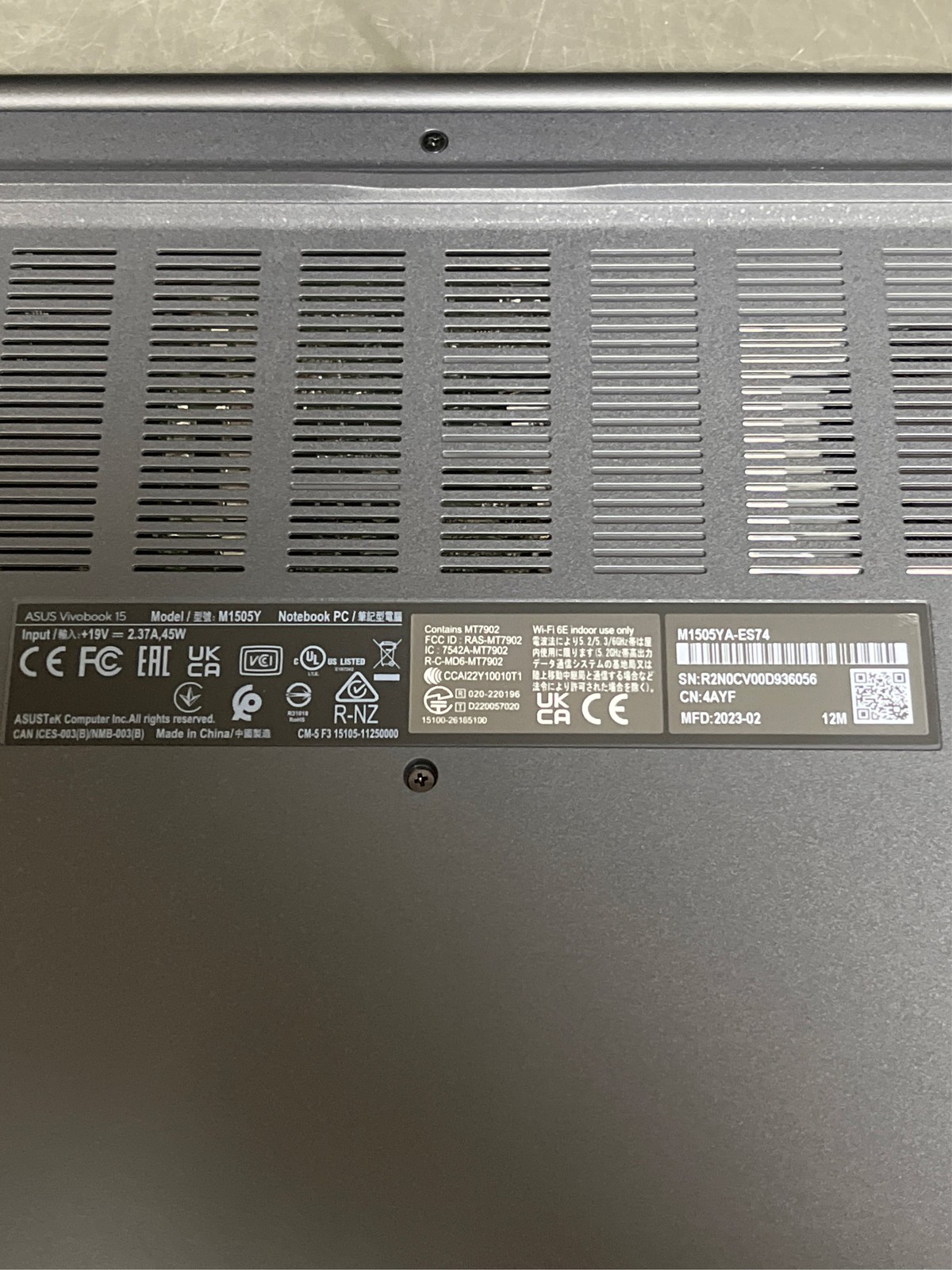 Asus Vivobook 15 OLED M1505 M1505YA-ES74 15.6″ Notebook – Full HD – 1920 x 1080