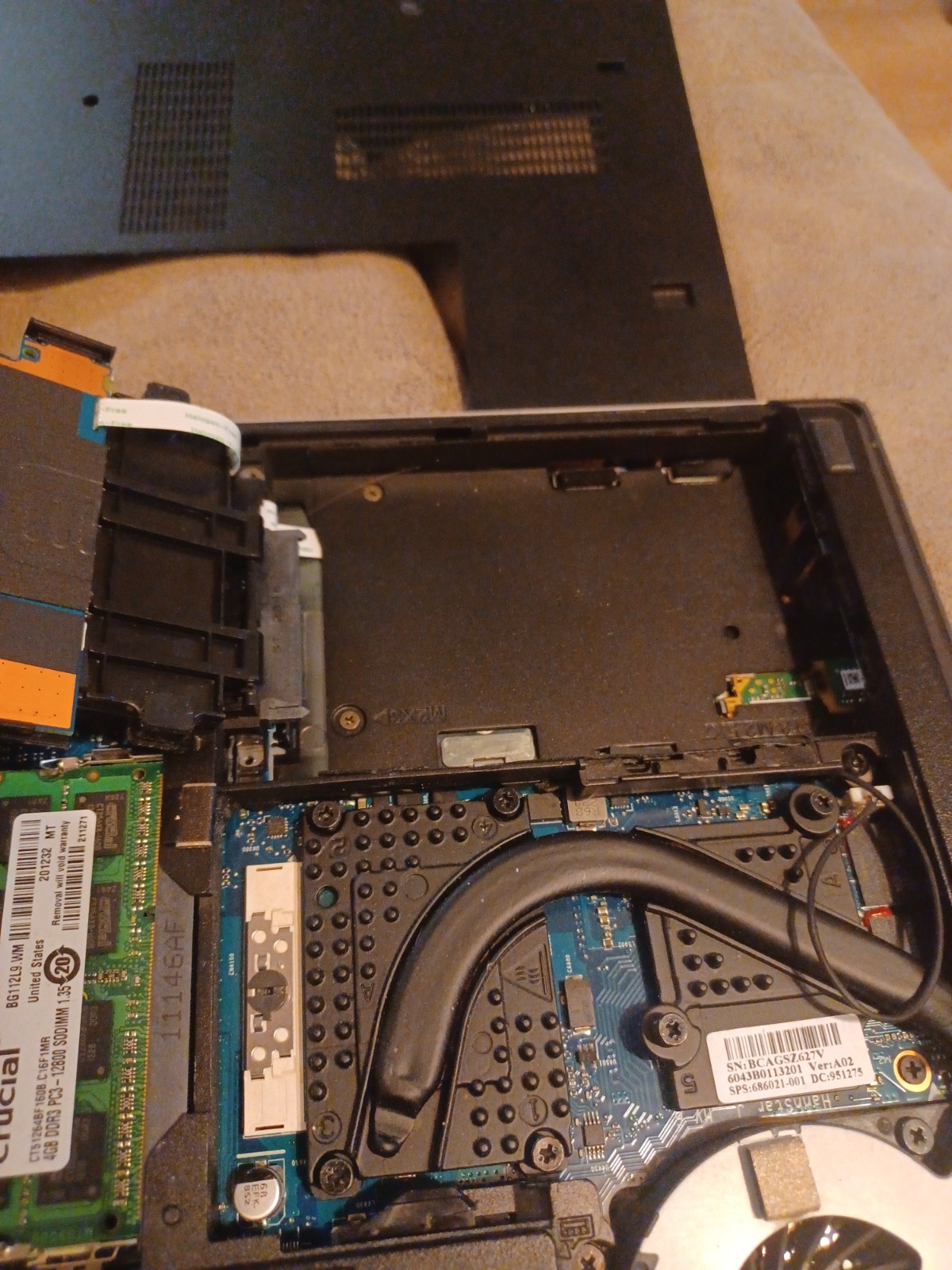 hp elitebook 8470p i5 vpro 8gb ram – No HDD