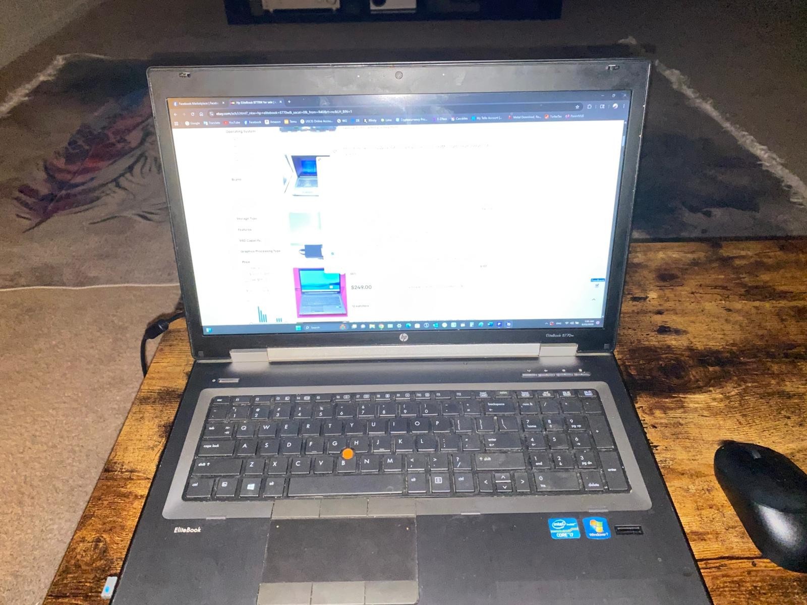 HP EliteBook 8770w|Intel Core i7@2.40 GHz|16GB RAM| 120 SSD + 720HDD