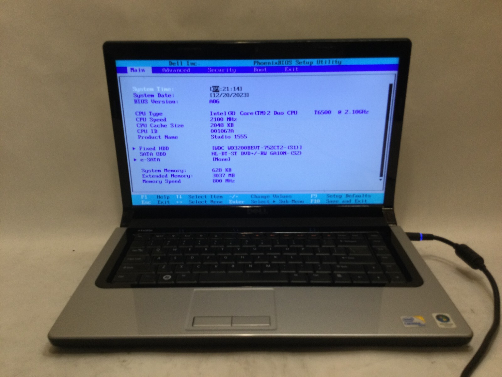 Dell Studio 1745 17.3″ / Intel Core 2 Duo T6600 @ 2.20GHz / (MISSING PARTS!) MR