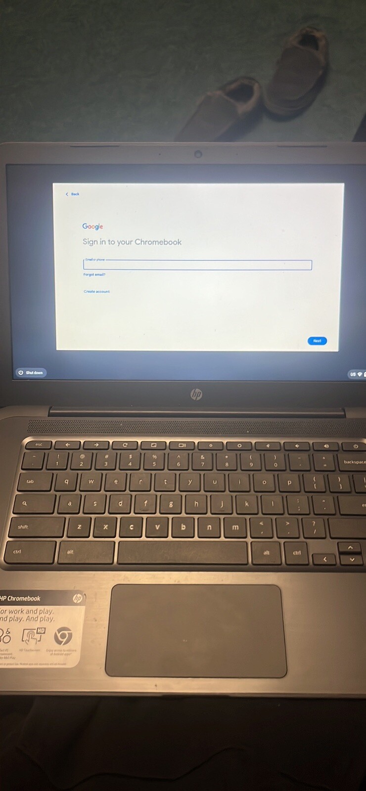 HP Chromebook 14-ca061dx 14 in. 32GB Intel Celeron N3350 2.40GHz, 4GB Laptop –