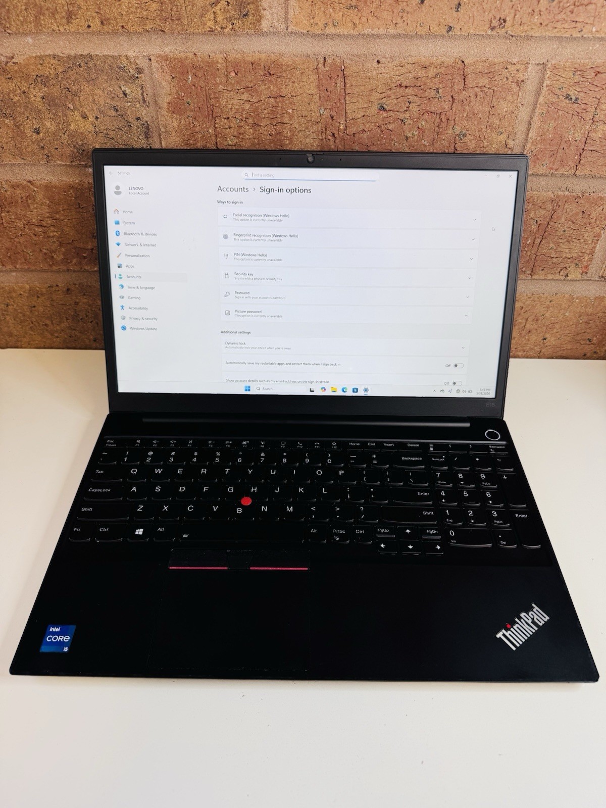 Lenovo ThinkPad E15 Gen2 15.6 inch (256GB/8gb, Intel Core i5 11th Gen, Window 11