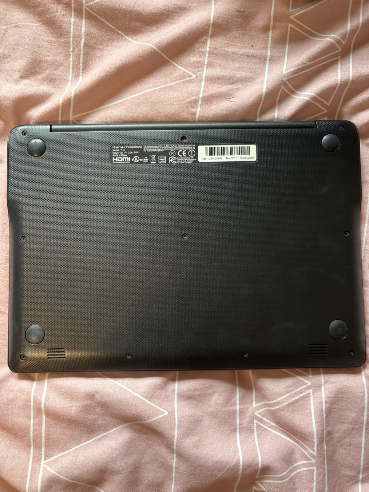 Hisense Chromebook With Charger