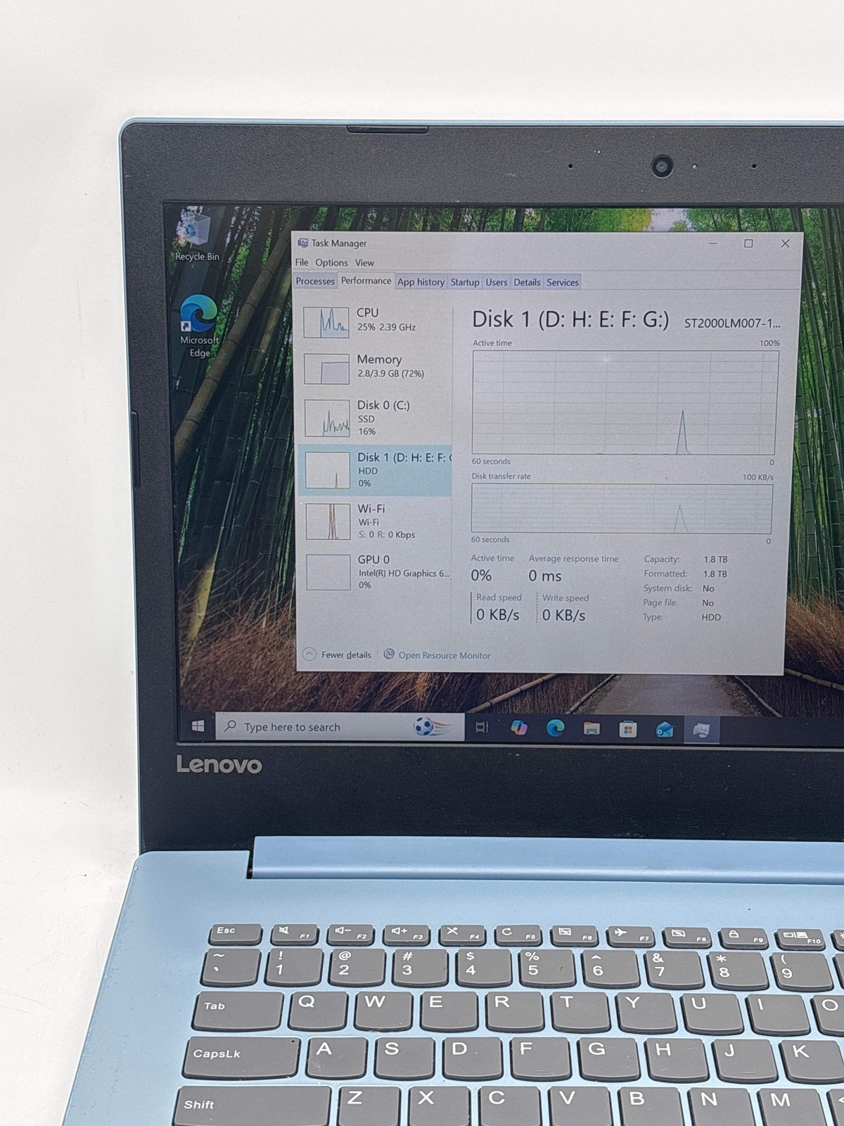 Lenovo IdeaPad 320 14″ i3-7100U 4GB RAM 128GB SSD 2TB HDD – For Parts
