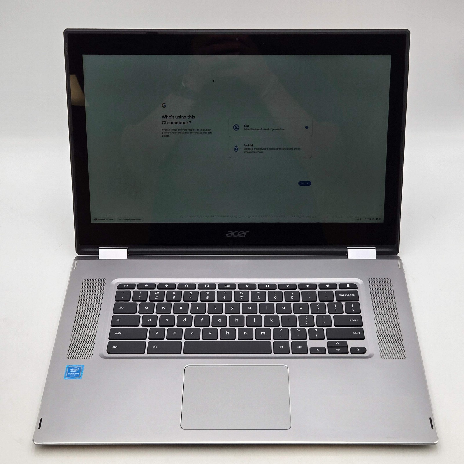 Acer Chromebook Spin 15 CP315-1H 15-inch Touch 2-in-1 Intel Pentium 4GB RAM 32GB