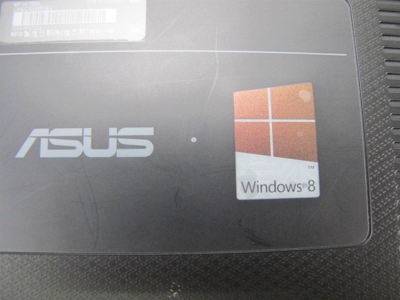 Asus X55A Notebook PC Intel Pentium C PU B980 2.40GHz 4GB RAM No HDD 15″ Screen