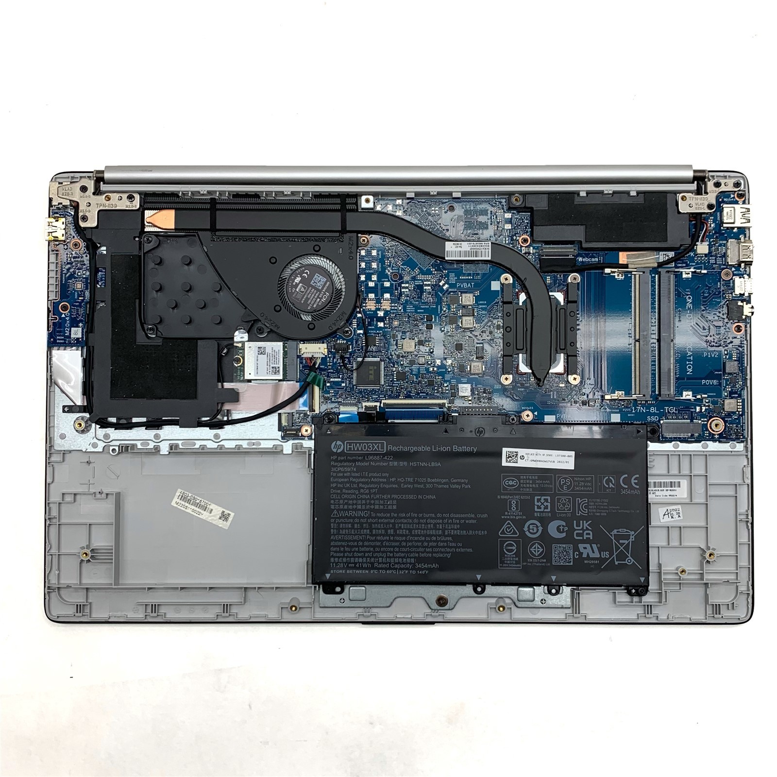 HP Laptop 17-cn1063cl Intel Core i7 11th Generation No Ram SSD No Boot For Parts