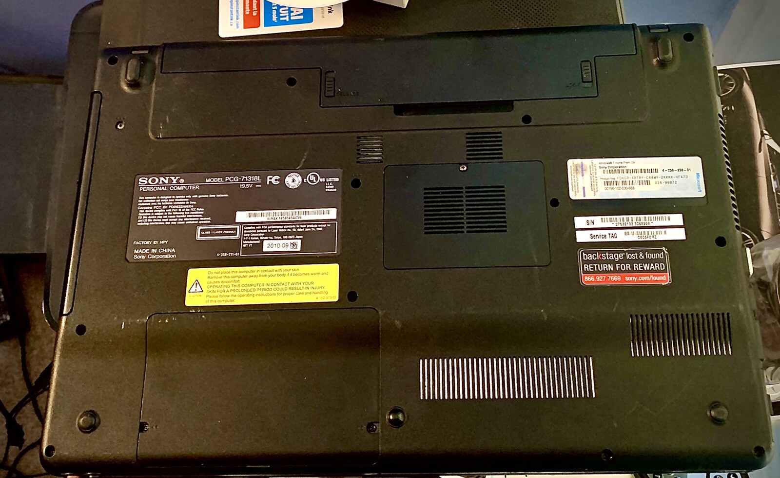 SONY VAIO Intel PROCESSOR