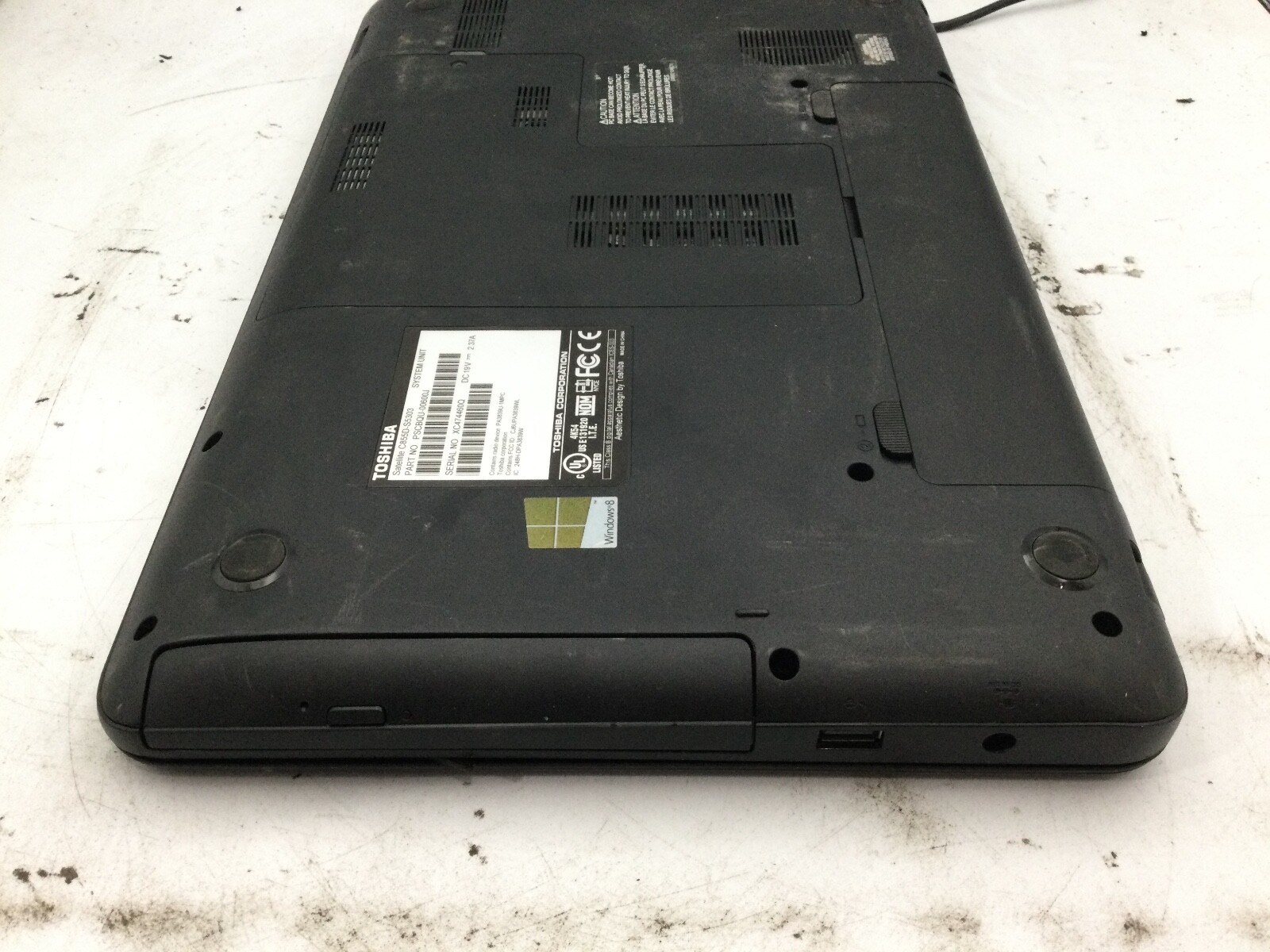 TOSHIBA SATELLITE C855D – BOOTS TO BIOS – AMD E300 – 4GB RAM -READ DESCRIP- BB