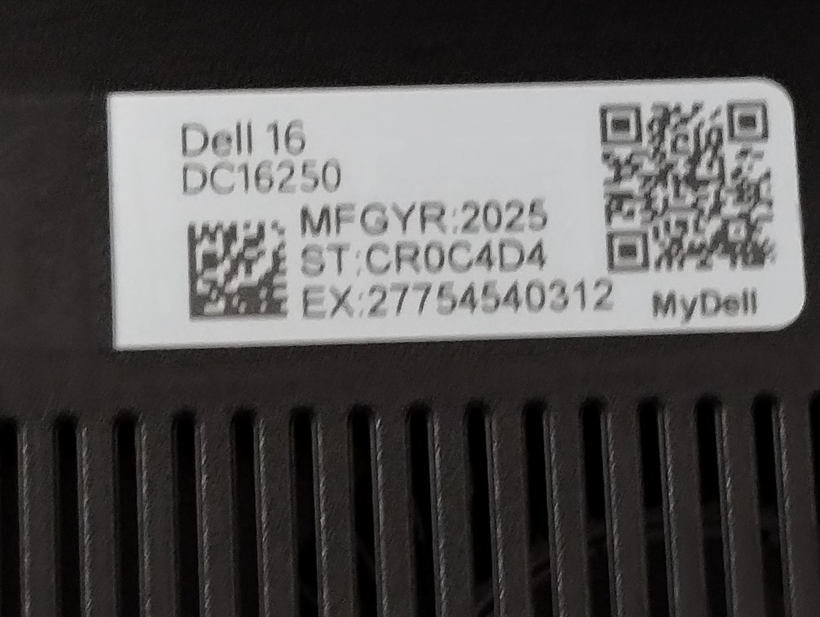DELL 16 DC16250 MRYT3, Intel Core 7 150U, 1.80 GHz, 16 GB RAM, 1 TB NVMe SSD