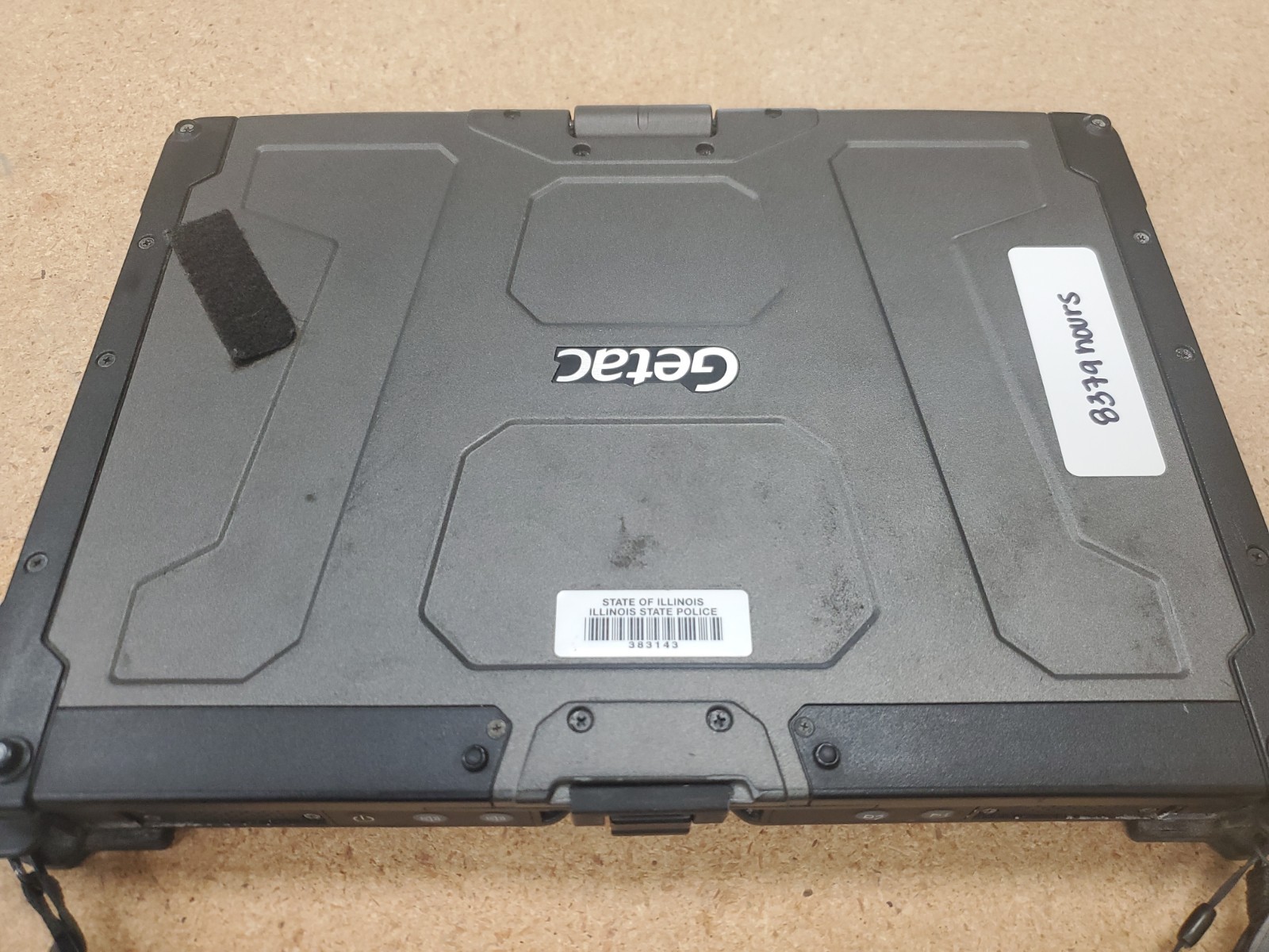 GETAC V110 Laptop Tablet Touch Screen i5-4300U 1.90GHz 8gB No HDD 8379hrs