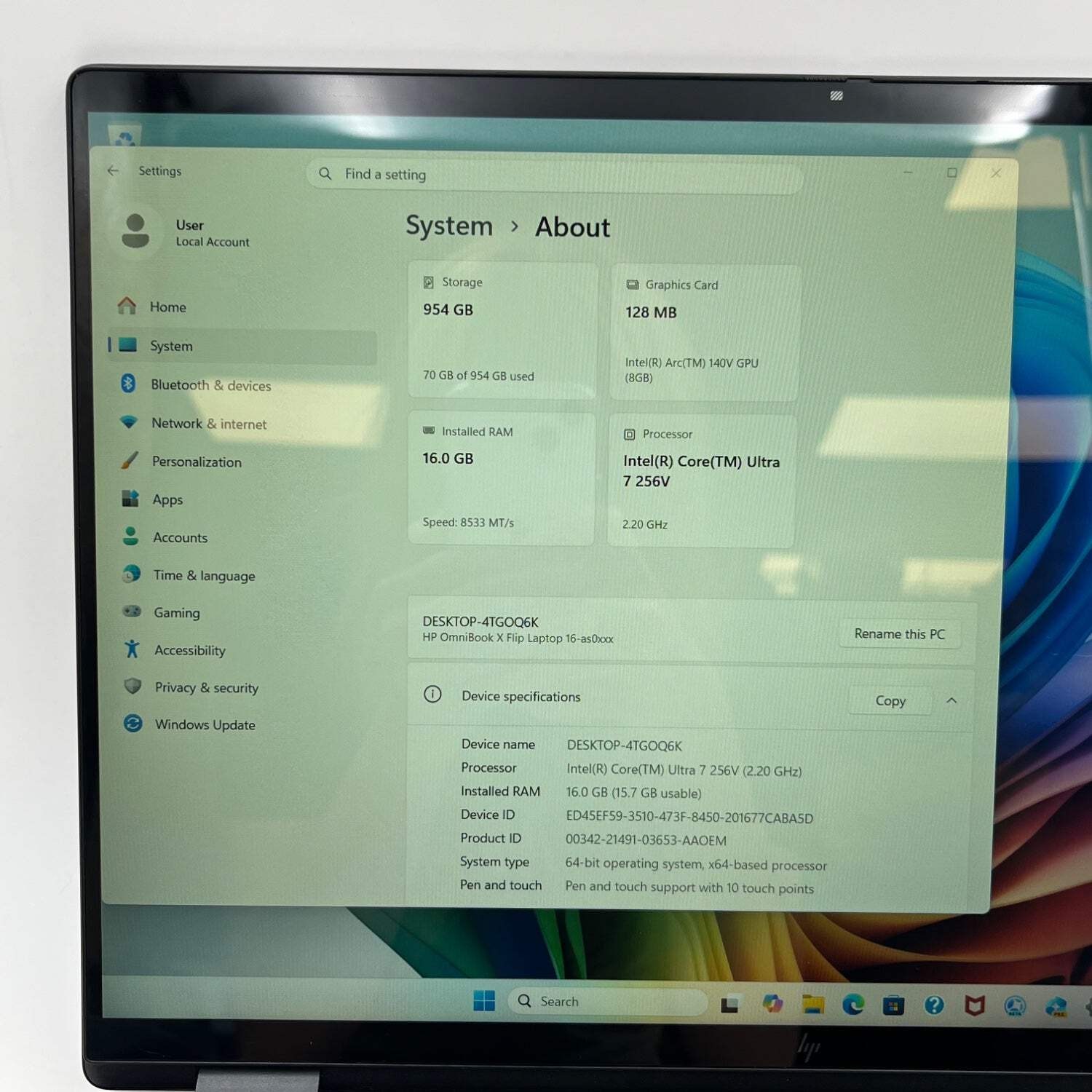 HP OmniBook X 16-as0023dx 17.3″ Ultra 7 256V 2.2GHz 16GB RAM 1TB SSD