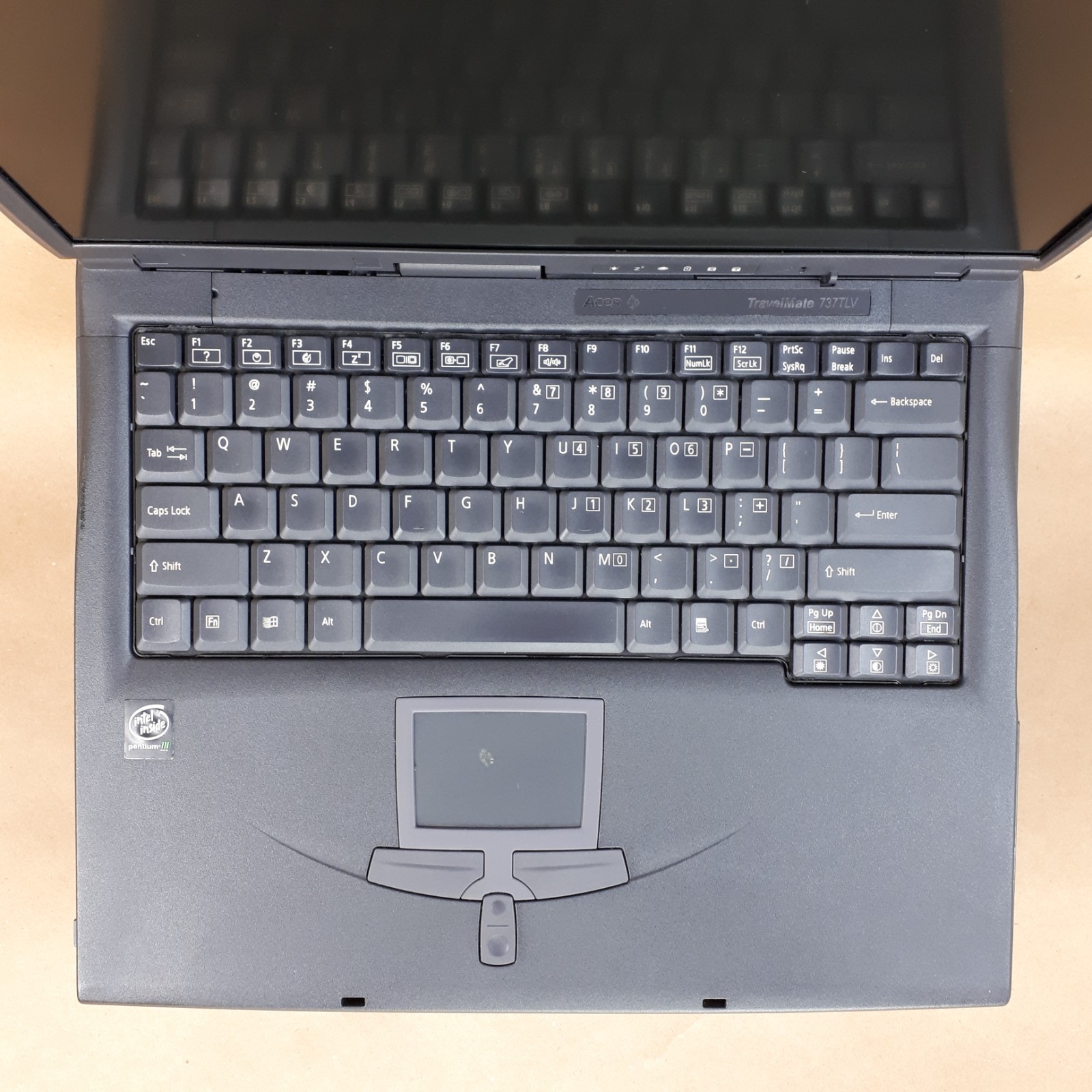 Vintage Acer TravelMate 737TLV 15” Laptop Pentium III 256MB RAM Boot/BIOS No HDD