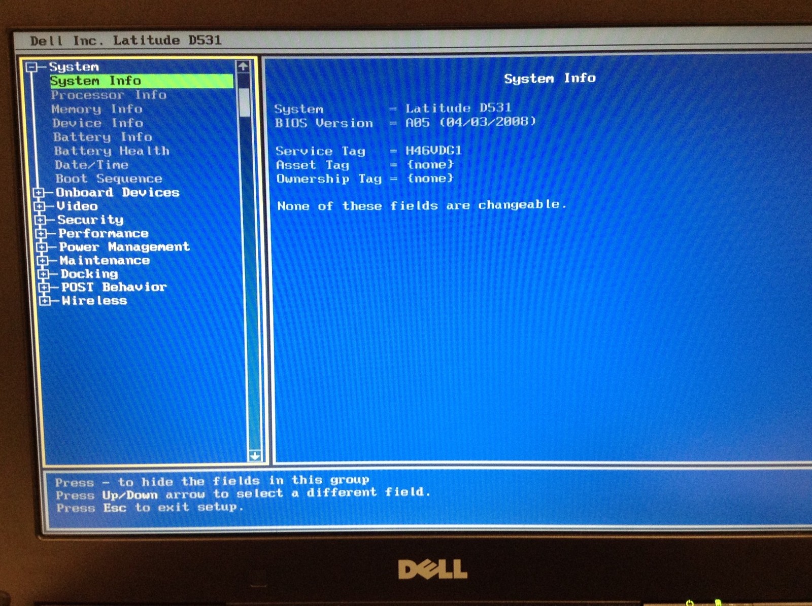 Dell Latitude D531 Laptop 14″WXGA AMD Dual Core 2.2GHz 2GB DVD-RW, No HD, WORKS