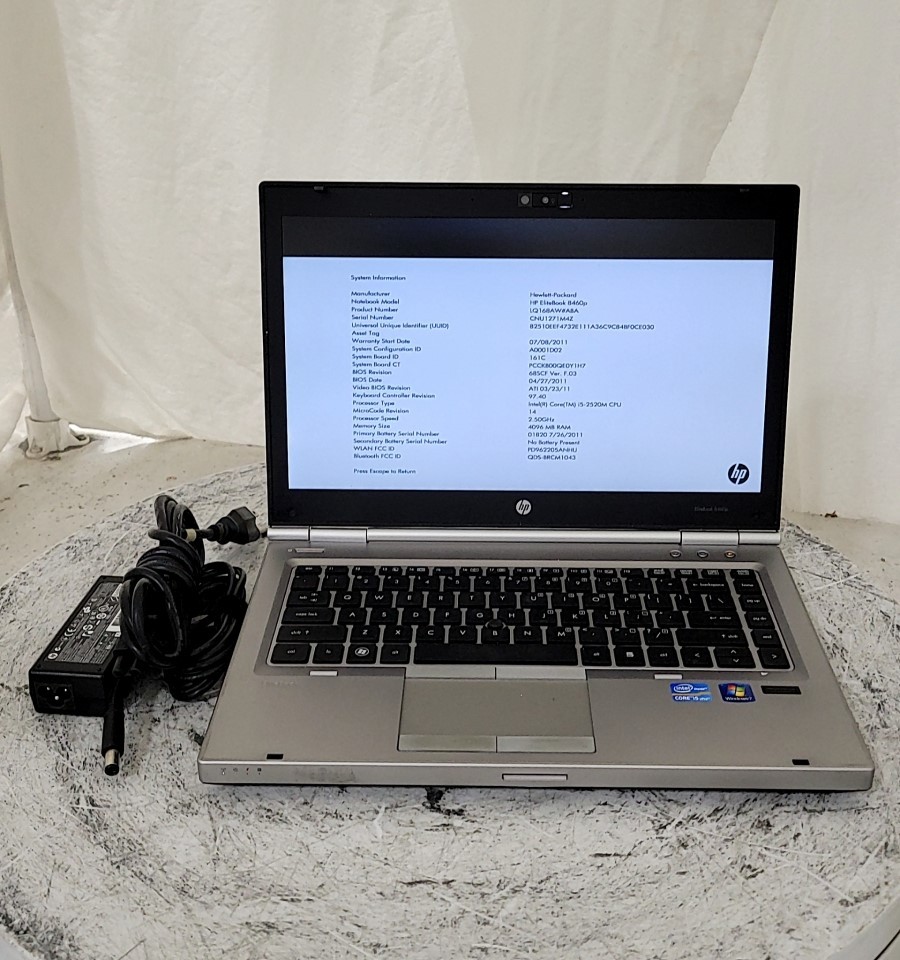 HP ELITEBOOK 8460P LQ168AW#ABA PC Laptop INTEL CORE I5-2520M 4GB 320GB