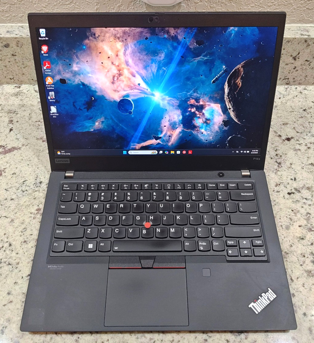 Lenovo ThinkPad P14s Gen 2 — i7-1185G7 / 32GB RAM / 1TB SSD / UHD 4K