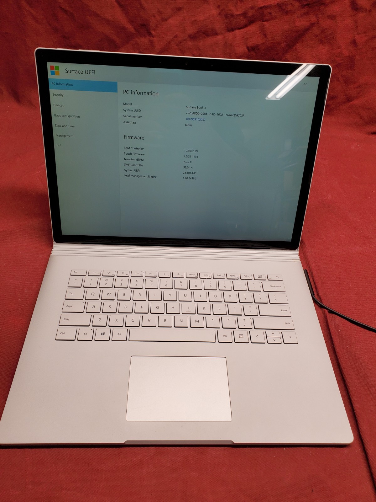 Microsoft Surface Book 3 15″ i7 1065G7 GTX 1660ti 1.50GHz/ 32GB / 1TB SSD #2953