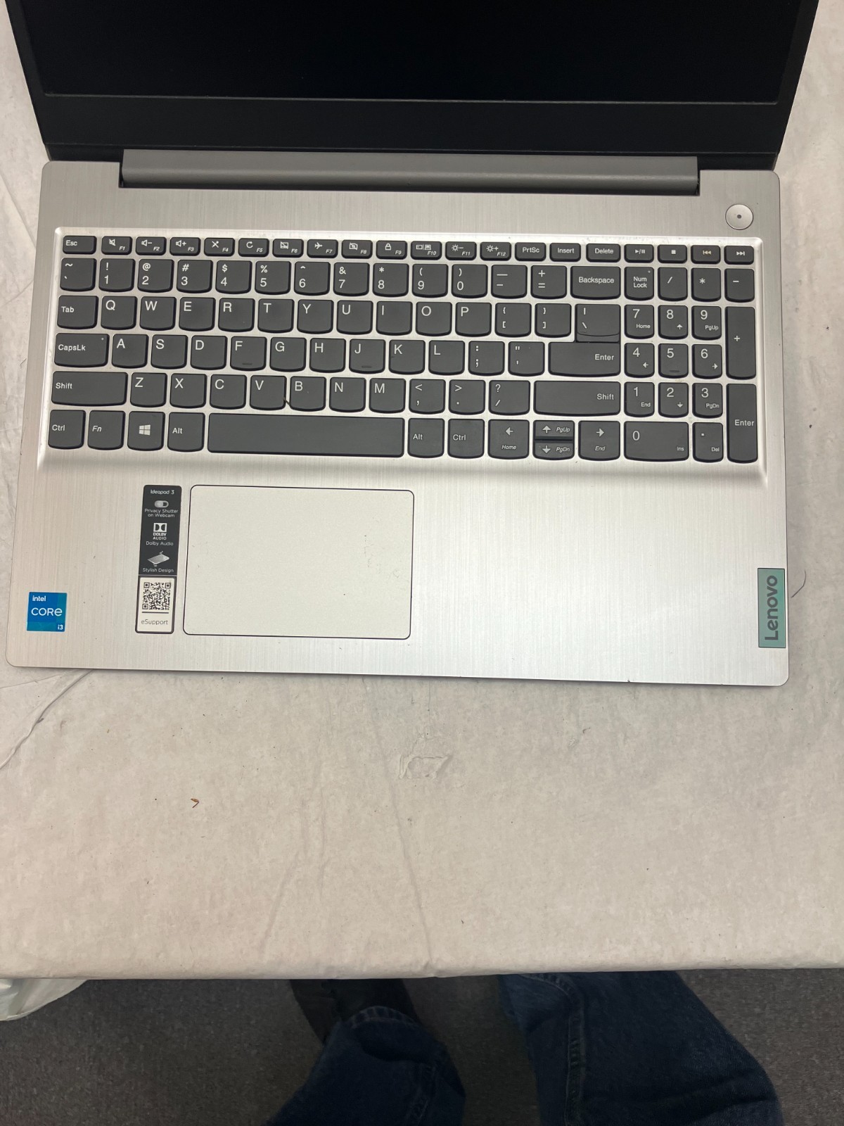Lenovo IdeaPad 3-15ITL05 i3-1115G4 No SSD No Mem FOR Parts/Repair