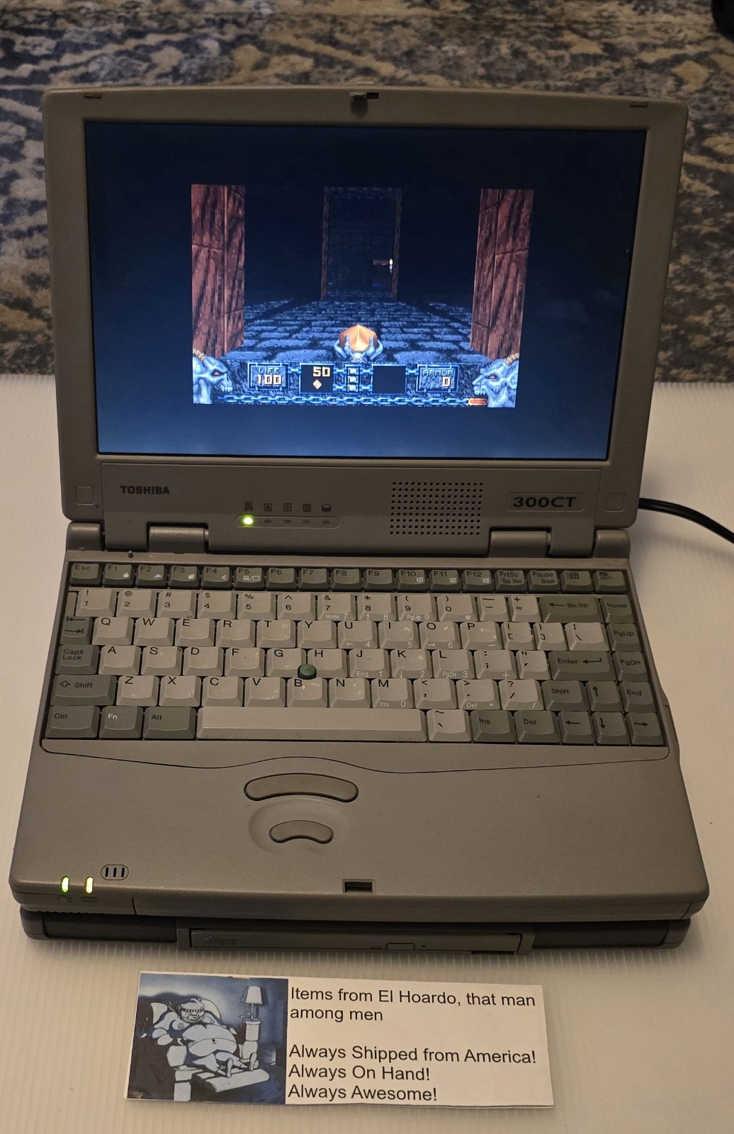 Toshiba Portege 300CT 64mb Ram 1GB HDD 133Mhz Docking Station CD Working Rare!