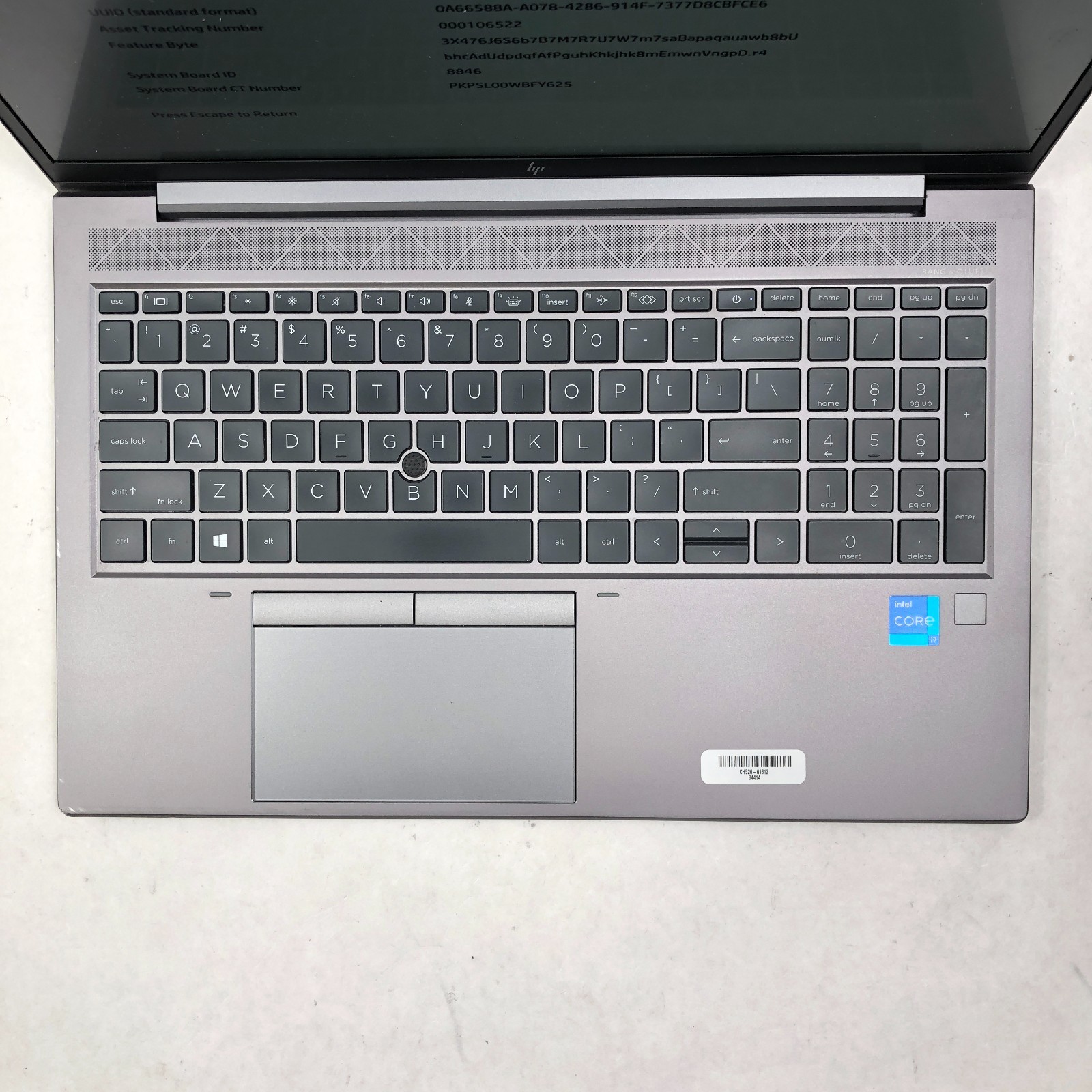 HP ZBook Firefly 15 G8 Mobile Workstation i7-1165G7 16GB RAM No SSD