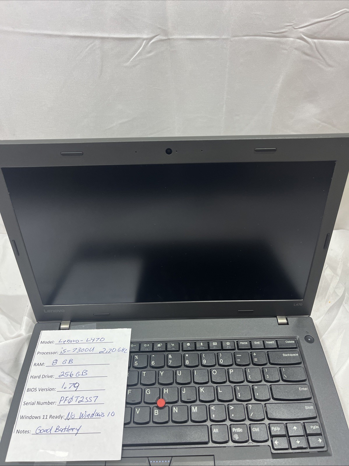 Lenovo ThinkPad L470 Core i5-7300U @ 2.60GHz 8GB RAM 256GB SSD Windows 11 Pro