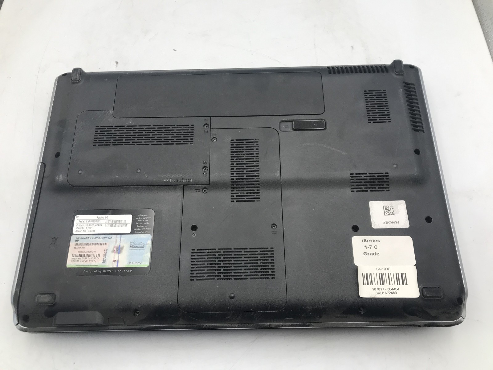 HP PAVILION DV6 2150US – FOR PARTS/REPAIR – INTEL I3 330M – 4GB RAM – READ – BB