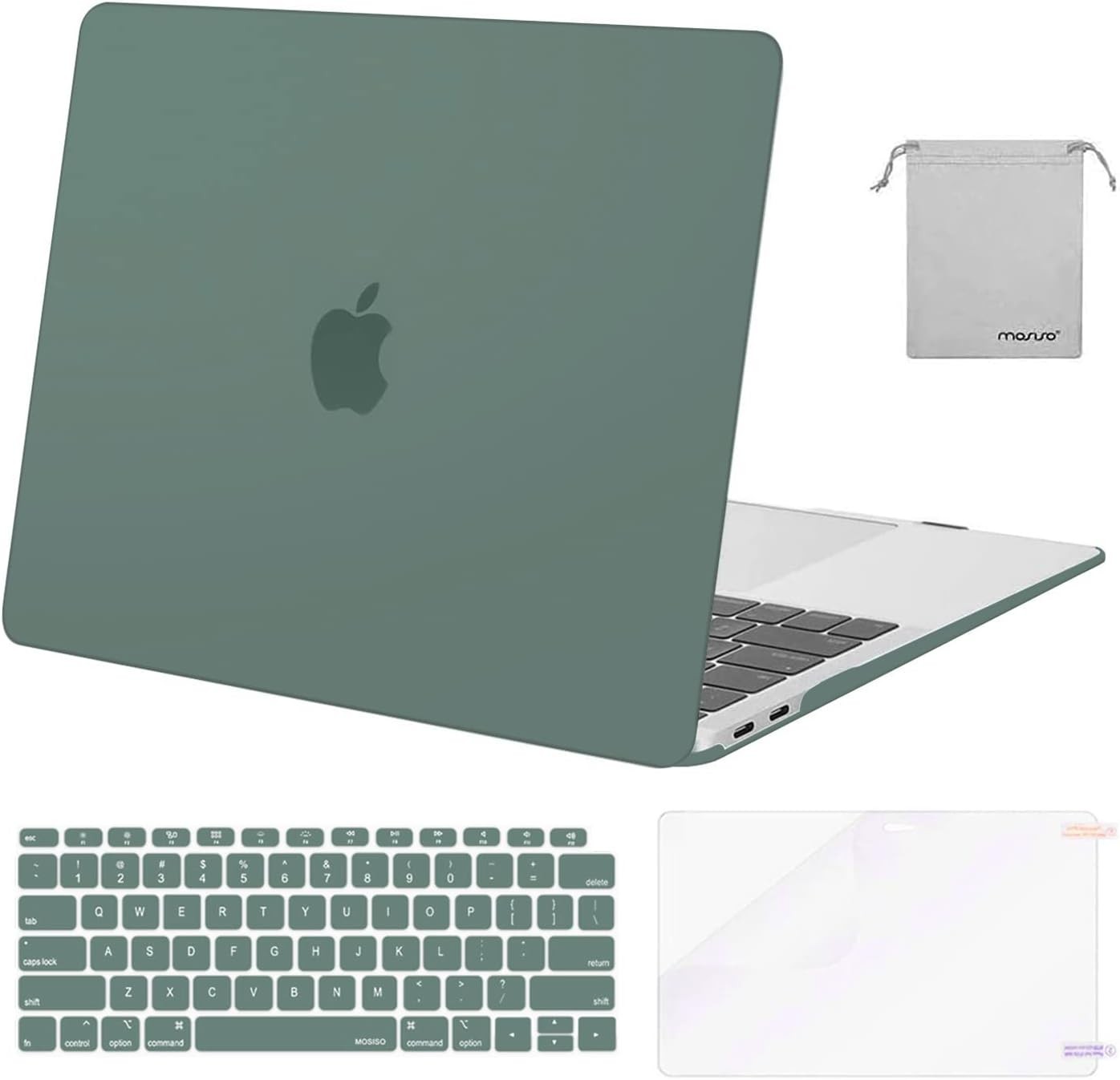 MacBook Air 13 inch Case M1 Chip 2021-2018 Release A2337 A2179 A1932, Midnight G