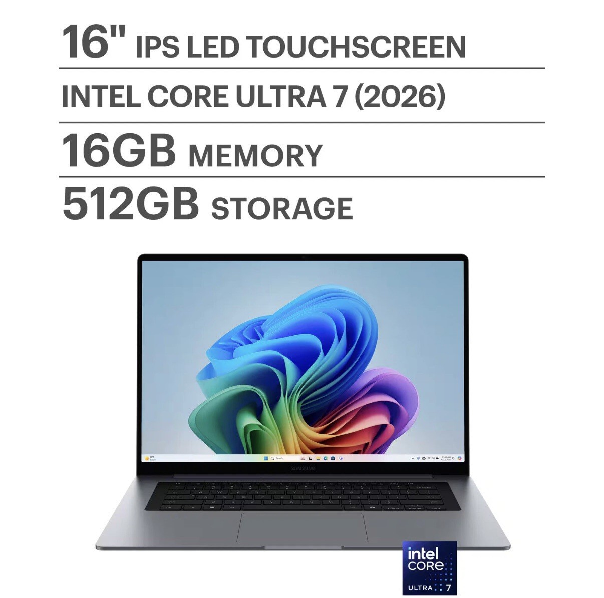 BRAND NEW SEALED 2026 SAMSUNG GALAXY BOOK6 16″WUXGA TOUCH Ultra 7 355 16GB 512GB
