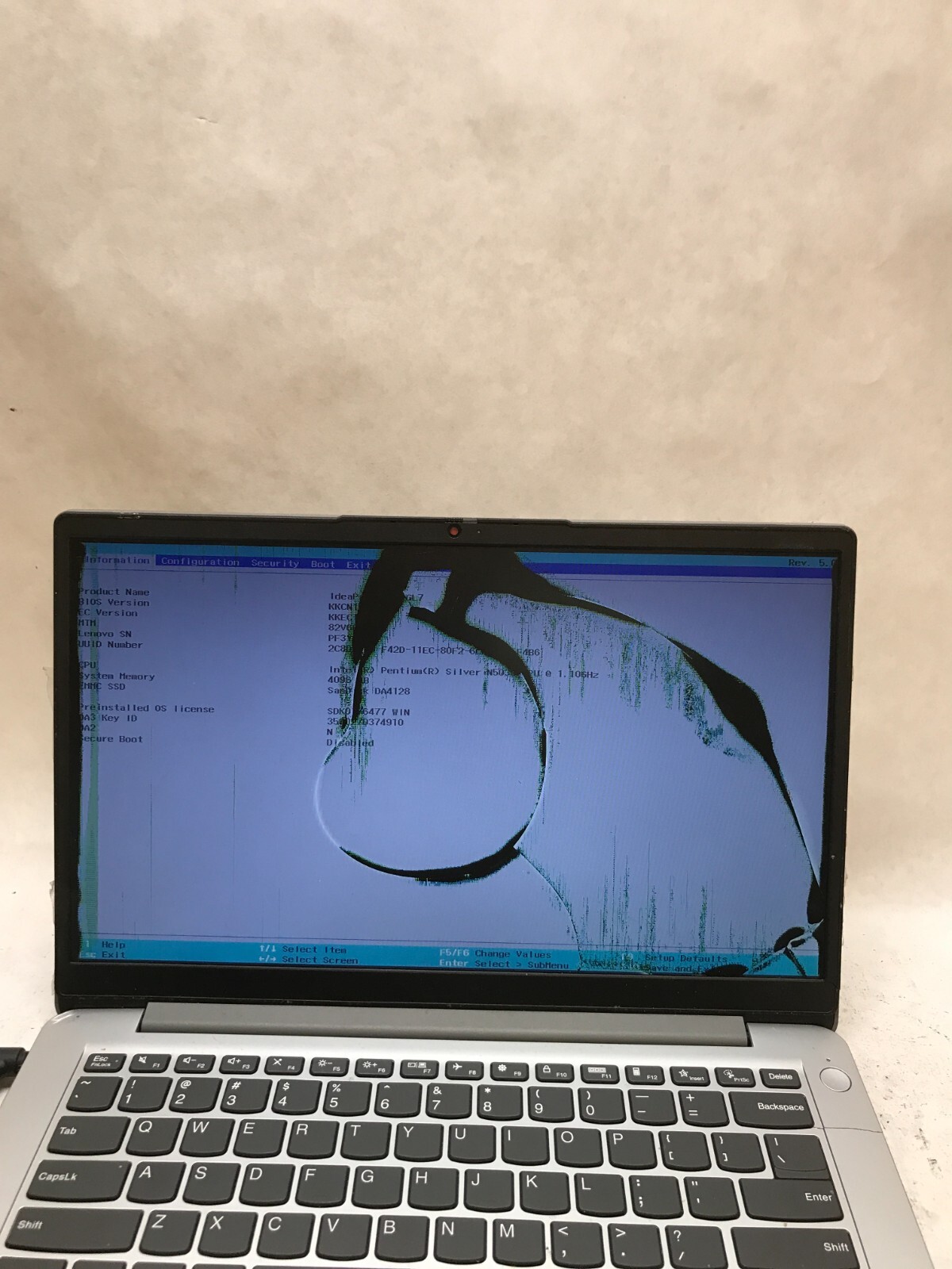 Lenovo IdeaPad 1 14IGL7 14″ Pentium Silver 1.1GHz 4GB RAM 128GB eMMC Cracked -DW